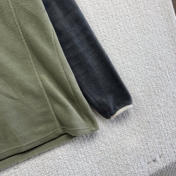 Columbia Jacket Wom M Benton Spring Half Snap Fleece Pullover Green / Gray Camp - Picture 5 of 15